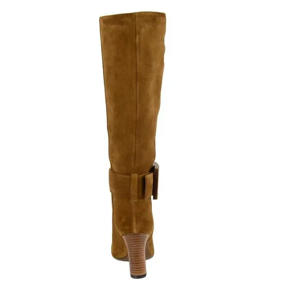 GUCCI★素敵！KESHA MAPLE SUEDE LEATHER LOGO BUCKLE BOOTS GUCCI BOOTS KESHA MAPLE SUEDE LEATHER MID HEEL LOGO BUCKLE
